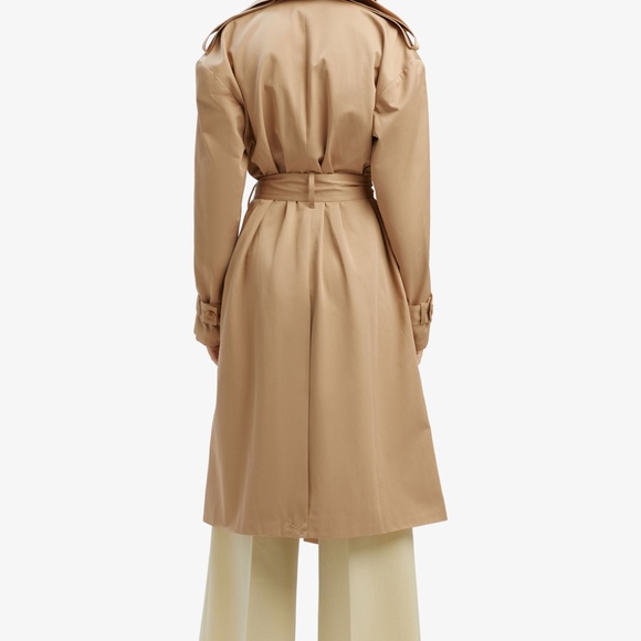 Halle Trench Coat In Tan - Picture 3 of 10